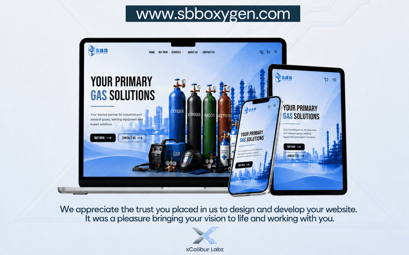Screenshot of the SBB Oxygen House web project